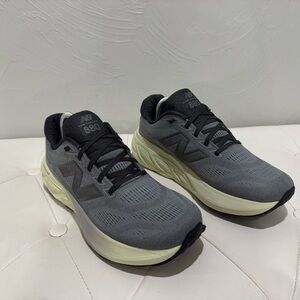 New Balance Charcoal and Off-White Sneakers